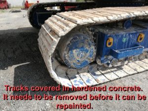 Industrial crane concrete removal sandblasting Gainesville FL