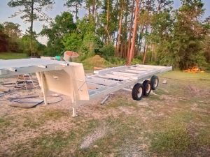 Boat trailer sandblasting and rust removal in Gainesville, FL — Gainesville Sandblasting