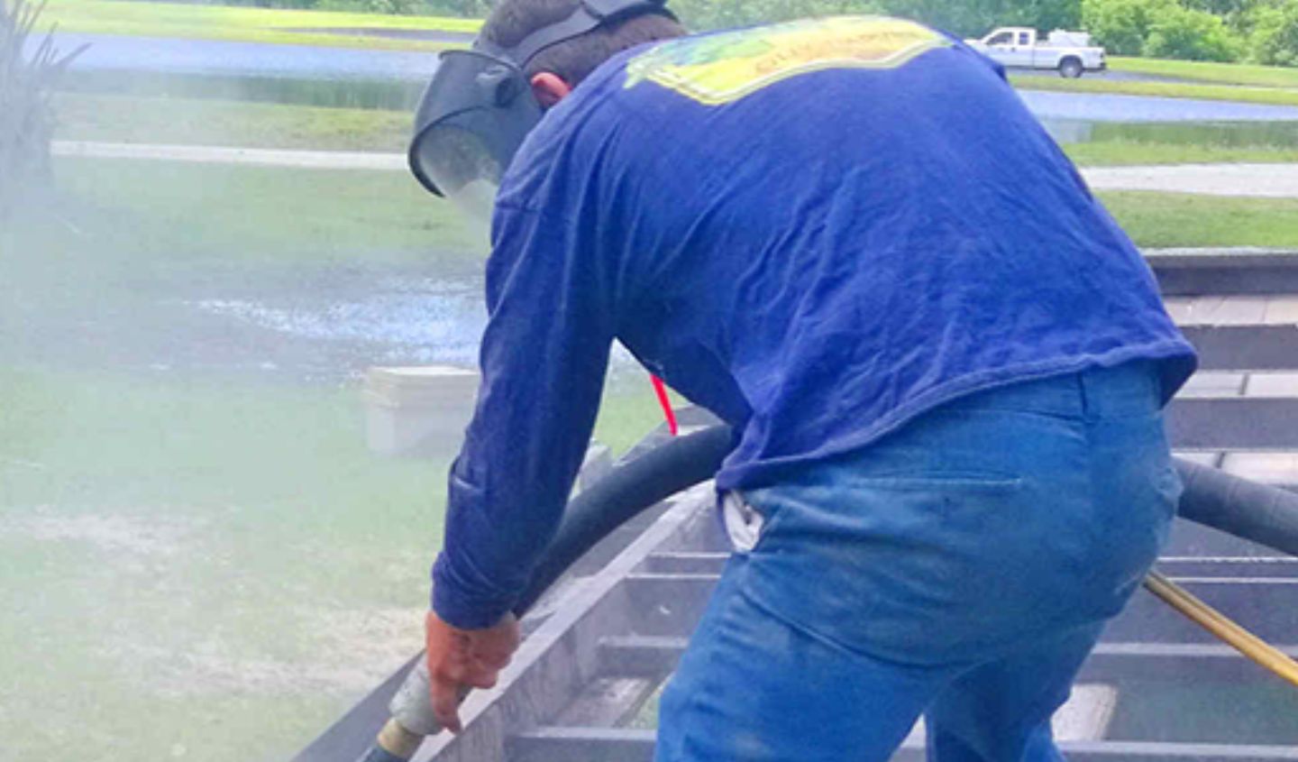 Concrete paint removal in Gainesville, FL — Gainesville Sandblasting